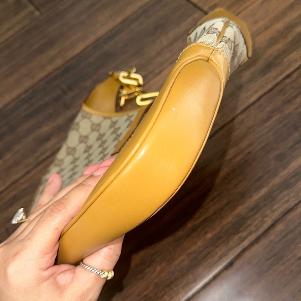 Gucci Jackie O 1961 hobo bag GG purse vintage monogram shoulder bag chain strap - Picture 10 of 17